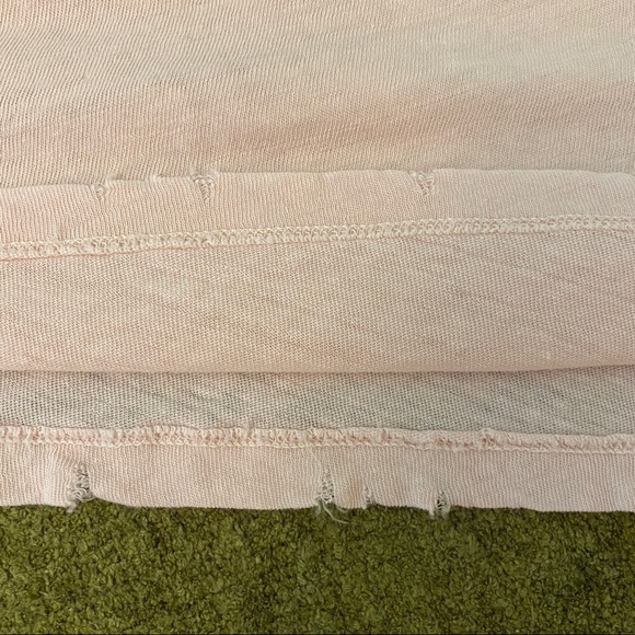 Joe's Jeans Rebel Distressed Tee, Peach. - Picture 9 of 9